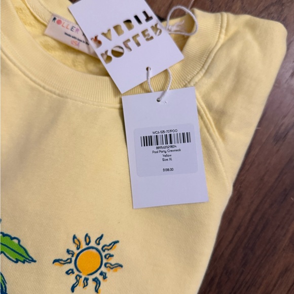 NWT Roller Rabbit XL Pool Party Classic Crewneck - Picture 5 of 5
